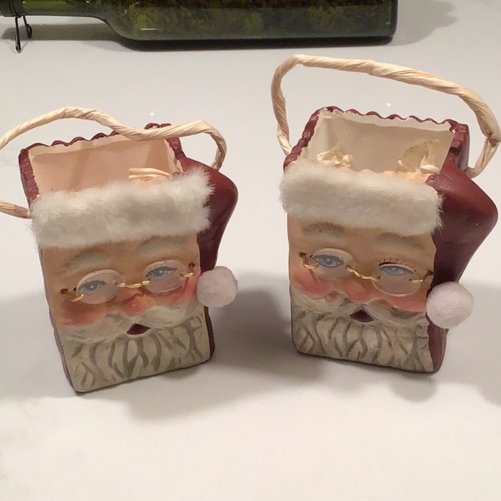 Ceramic Santa fillable
